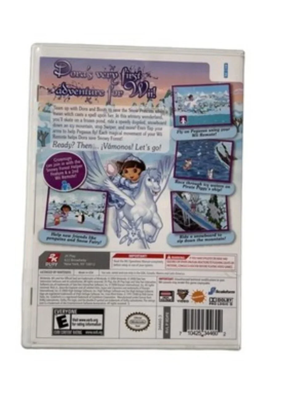 Dora Saves the Snow Princess Wii Complete in Box CIB TESTED